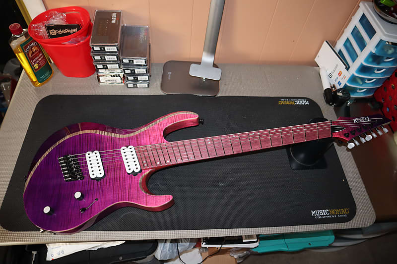 Kiesel NAM7 Aries Neck Thru 7 String Multiscale Beveled Top
