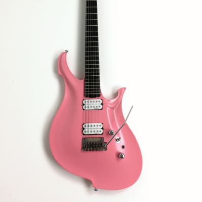 KOLOSS GT4PK Pink Aluminum Body Carbon Fibre Neck Electric Guitar + Bag for sale