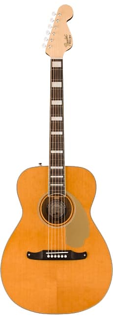 Fender Malibu Vintage Concert All Solid Acoustic Electric Guitar Natural, w/Case image 1