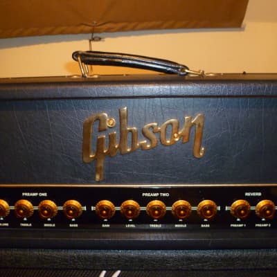 Gibson Super Goldtone GA-30RVH Amplifier Head and Original 5 way Foot Controller image 9