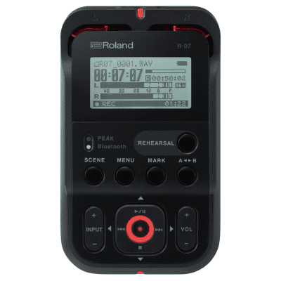 Roland R-07-BK Portable High-Resolution Audio Recorder | Reverb