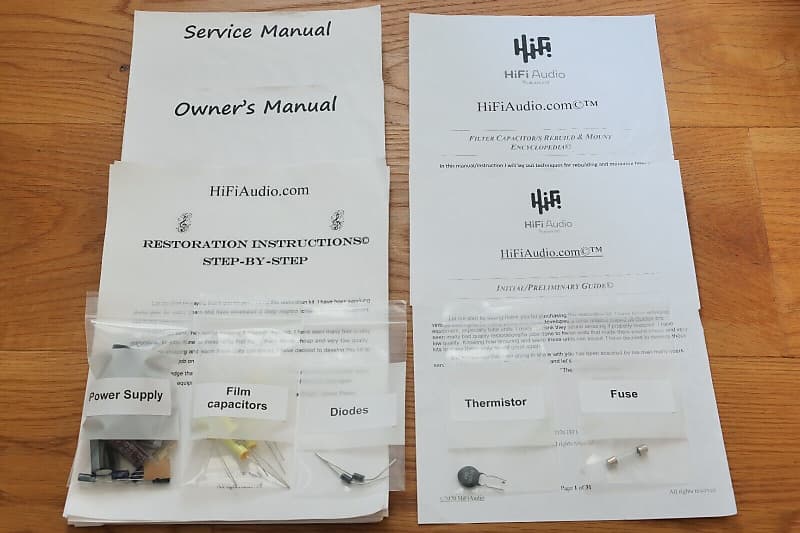 EICO HF-87 restoration kit filter capacitor repair rebuild fix  			