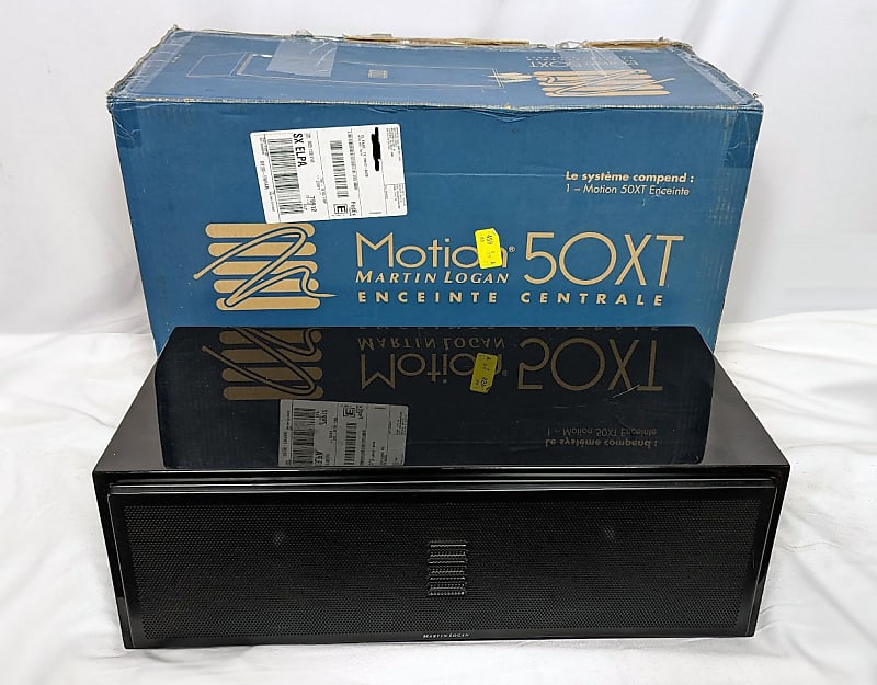 Martin Logan Motion 50XT Center Channel Gloss Piano Black w/ Original Box image 1