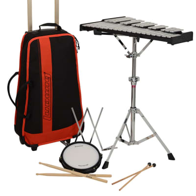 Ludwig Musser M652RBR Bell & Practice Pad Kit w/ Rolling Bag & Accessories image 1