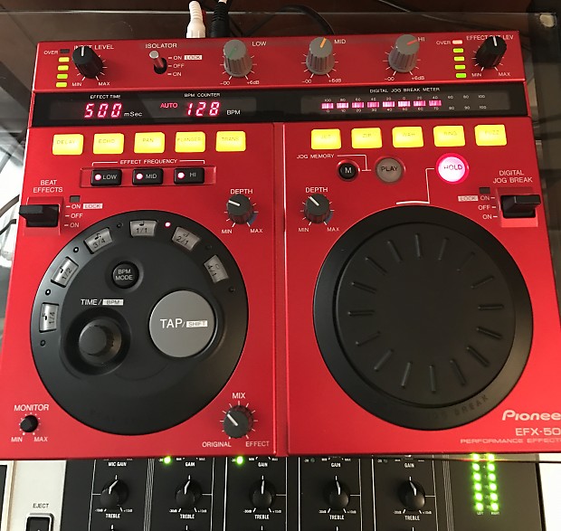 PIONEER EFX-500 Red DJ Effector Multi Effects Unit Tested