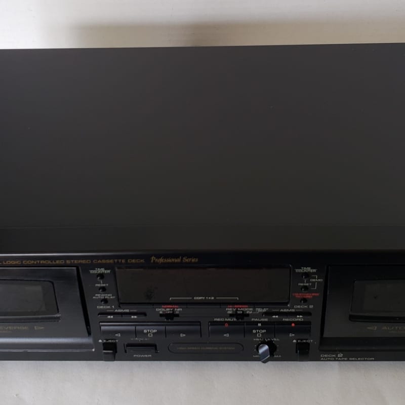 Optimus SCT-87 Stereo Dual Auto Dubbing Cassette Tape Deck | Reverb