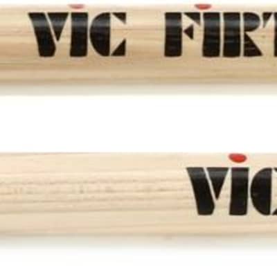 Vic Firth Heritage Brushes (pair)  Bundle with Vic Firth SPE2 Signature Series Drumsticks - Peter Erskine - Ride Stick image 2