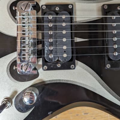 B.C. Rich Warlock 2008 - Widowmaker Headstock - Grey Tribal image 11
