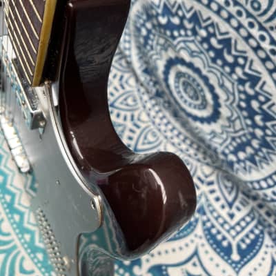1960s Silvertone 1487 Electric Guitar Made by Teisco in Japan -Goldfoil Pickup image 4