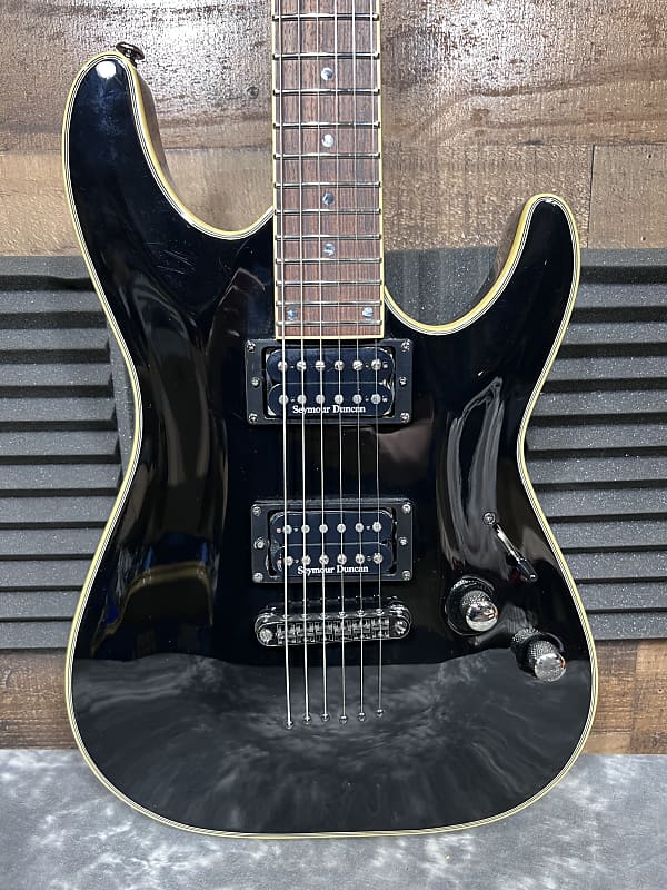 Schecter Diamond series blackjack シェクター Schecter Diamond Series Blackjack - Black | Reverb