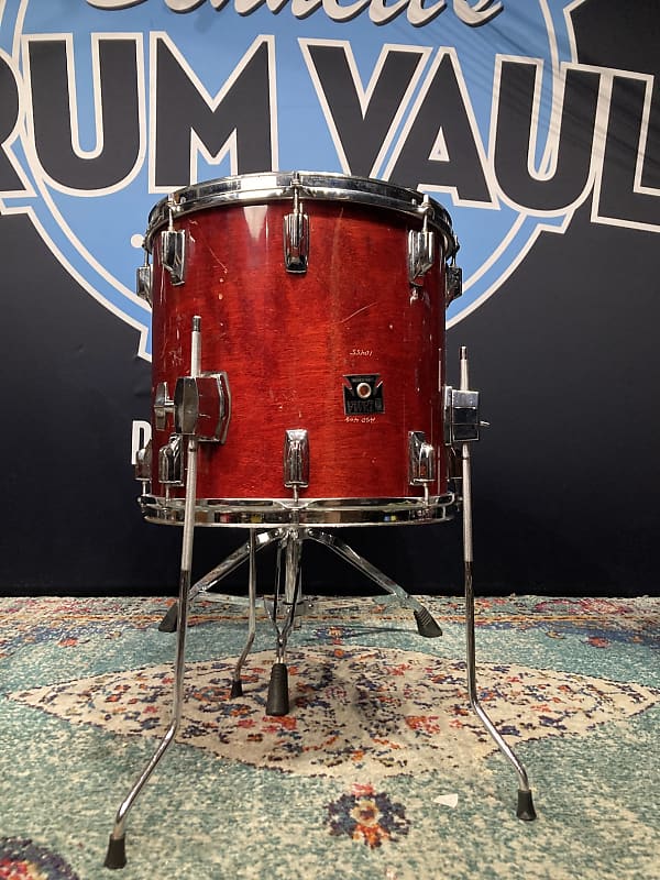 Tama - 14x13" Superstar Tom, Converted into a Floor Tom, Wine Red image 1