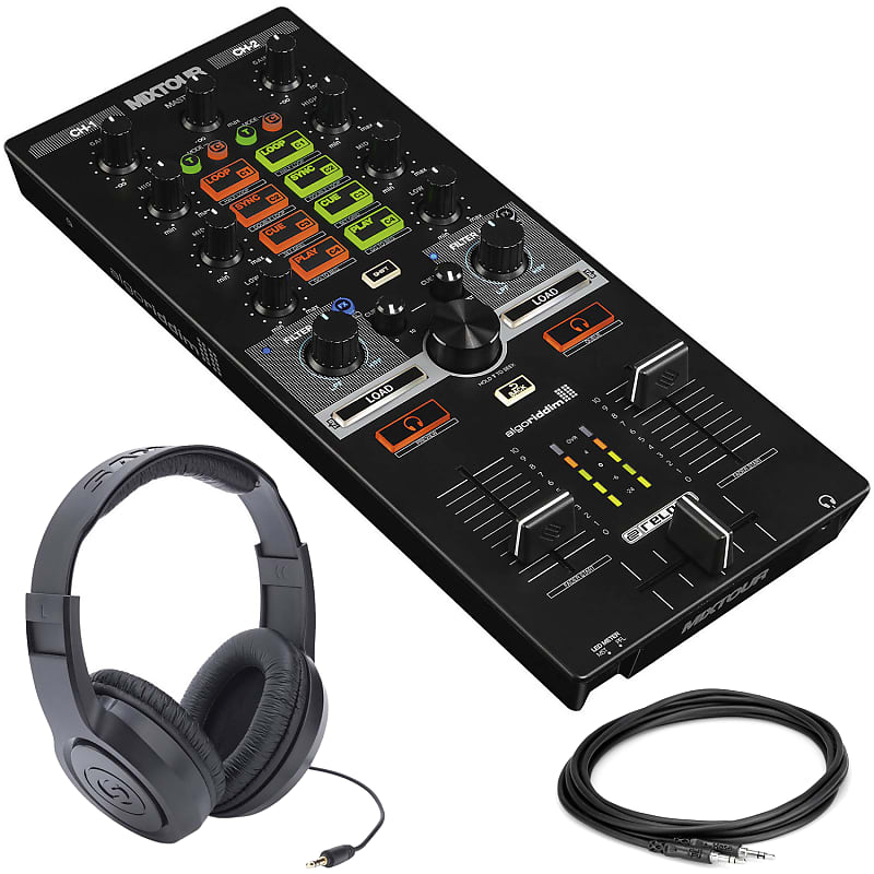 Reloop Mixtour All-In-One Controller-Audio Interface + Headphones + Cable image 1