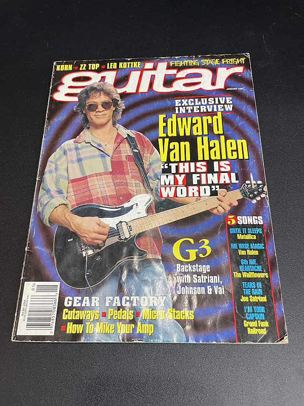 Eddie Van Halen Guitar Magazine January 1997 | Reverb