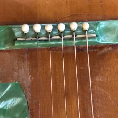 Slingerland Maybell Recording Guitar pre-war pearloid green image 7