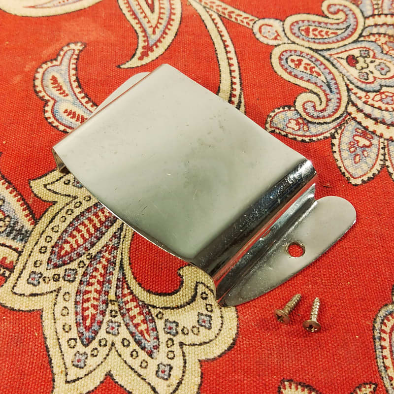 VINTAGE 1968 FENDER TELECASTER BASS PICKUP COVER w/ MOUNTING Reverb