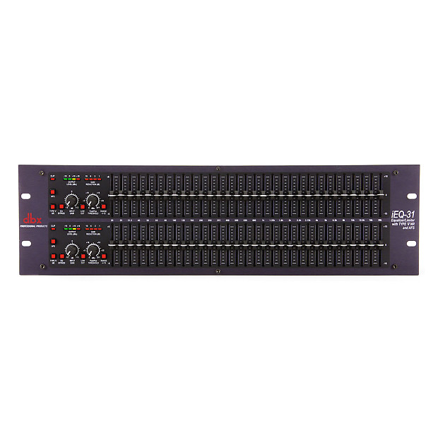 dbx iEQ31 Dual Channel 31-Band EQ/Limiter w/ Type V Noise Reduction & AFS Advanced Feedback Suppression image 1