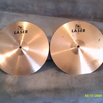 Meinl Laser Series 14 Inch Hi Hat Cymbals, Excellent Condition, Nice Low-Cost Hats! image 1