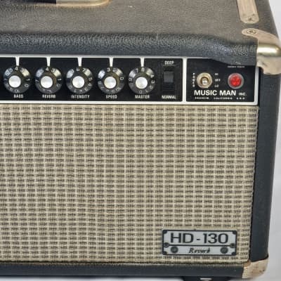 Music Man HD-130 Reverb 2-Channel 130-Watt Guitar Amp Head 1974