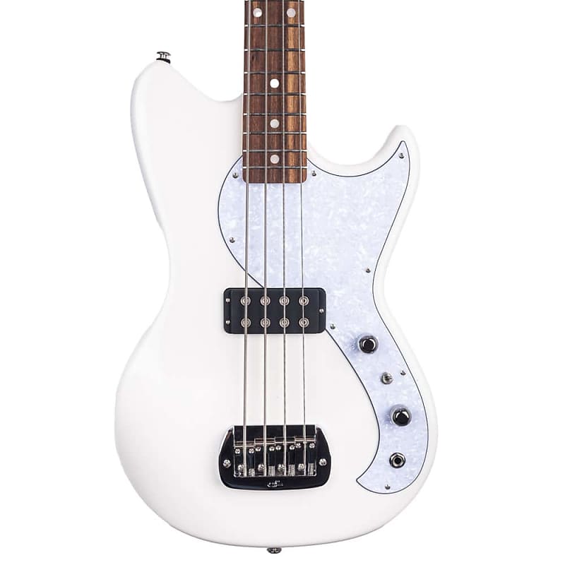 G&L Made to Order Fallout Bass - Fallout Bass - 30" scale - White with white peral PG - 8.7 pounds - CLF2210103 image 1