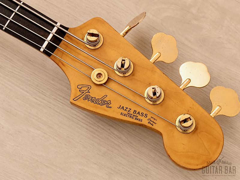 1993 Fender Custom Edition Jazz Bass JB62G-70 Clear Charcoal Red w/ Gold  Hardware, Japan MIJ