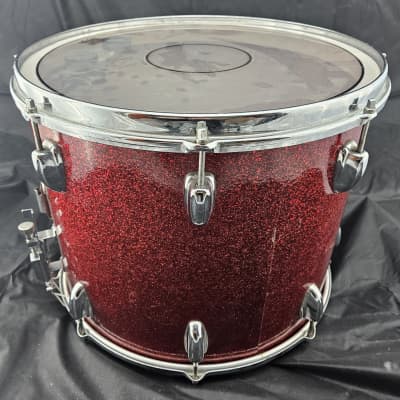 Slingerland Marching Snare Drum - 15x12 1960s - Red Sparkle image 2