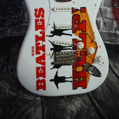 Squier Stratocaster 2005 Beatles HELP & A Hard Days Night Hand Painted Guitar~ Free Shipping image 3