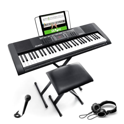 KONIX Keyboard Piano 61 Key Semi-weighted with Keyboard Stand, Portable  Electronic Keyboard Piano Support USB MIDI Interface and Bluetooth, Great  for