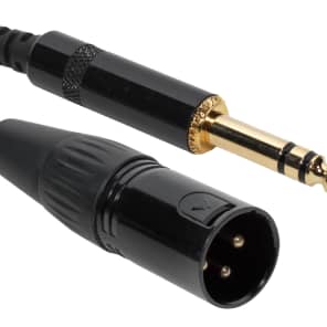 SuperFlex GOLD SFP-101XMT Patch Cable, XLR Male to TRS - 1' image 2
