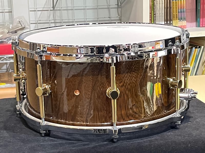 Canopus HS-1365 Zelkova Ninja Black Snare Drum 6.5