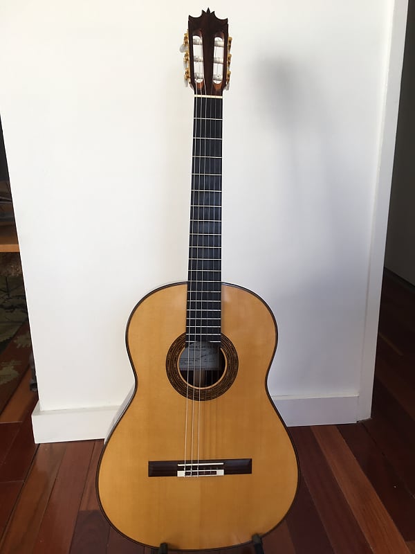 Salvador Castillo Flamenco Guitar Spruce/Cocobolo 2015 French Polish image 1