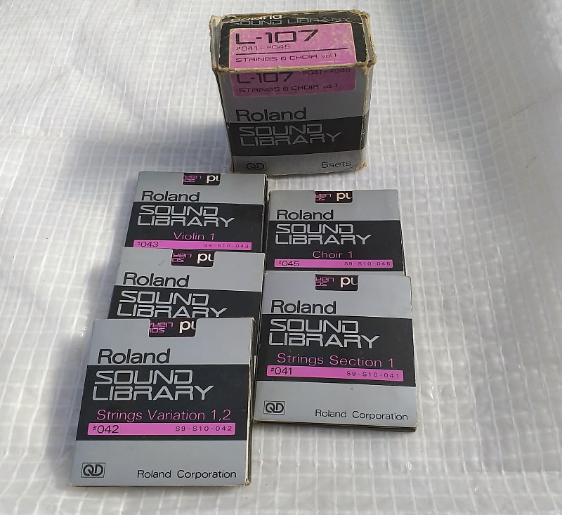 ローランドサウンドライブラリ L-107 5セット ローランドサウンドライブラリ L-107 5セット