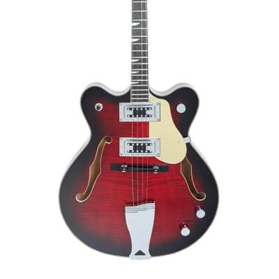 Eastwood Guitars Classic Tenor - Redburst - Hollowbody Electric Tenor Guitar - NEW! for sale