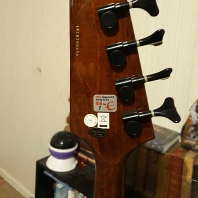 Epiphone 2015 Thunderbird IV Bass Vintage Sunburst with hard case image 4