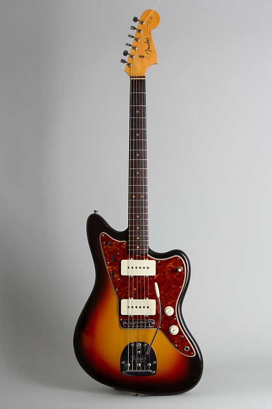 Fender  Jazzmaster Solid Body Electric Guitar (1964), ser. #L40716, black hard shell case. image 1