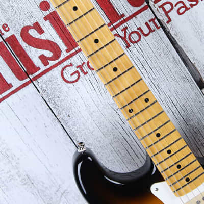 Fender JV Modified '50s Stratocaster HSS Electric Guitar Sunburst with Gig Bag image 10