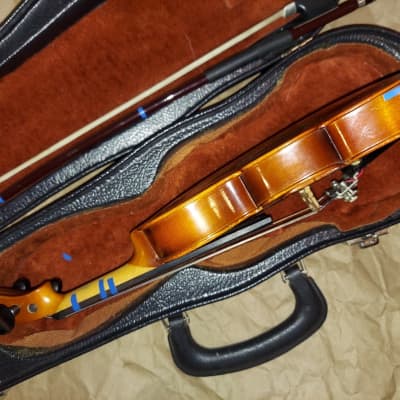 Suzuki Etude Knilling 220 size 1/16 violin, Japan, Very Good Condition, w Case & Bow image 8