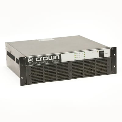 Immagine Crown Com-Tech 800 Stereo Power Amplifier 400w 4 ohm Solid State Amp 2 Channel Pro Audio Monitor Com Tech for Speakers Studio Live Venue Pro Rack Mount Comtech CT-800 - 2