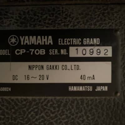 Yamaha CP-70B Electric Grand Piano 1980s - Black image 9