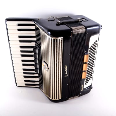 Rare Vintage German Made Top Piano Accordion Weltmeister Gigantilli I 80 bass, 8 sw. from the golden era + Hard Case and Shoulder Straps - Top Promotional Price image 6