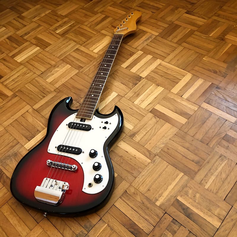 【ジャンク】Teisco SGモデル　アーム付き　ビザール　ジャパンヴィンテージ ジャンク】Teisco SGモデル アーム付き ビザール ジャパン