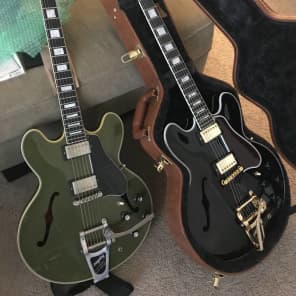 Gibson ES-355 1 of 100 VOS Olive Drab Memphis Custom Shop Historic Reissue Limited Edition 2015 335 image 3