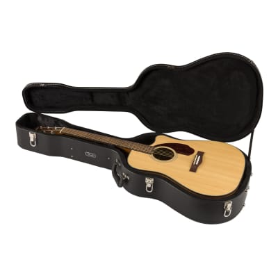 Fender CD-140SCE Dreadnought, Walnut Fingerboard, Natural w/case Acoustic Guitar image 7