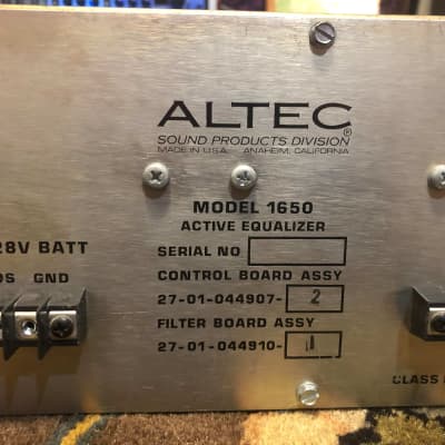 Altec 1650 Active Equalizer with 15356A Input Transformer SN#14915 Green image 8