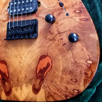 SJ Custom Guitars  Telecaster quilted mango top, one piece mahogany back, gotoh tuners, quantum pickups image 4