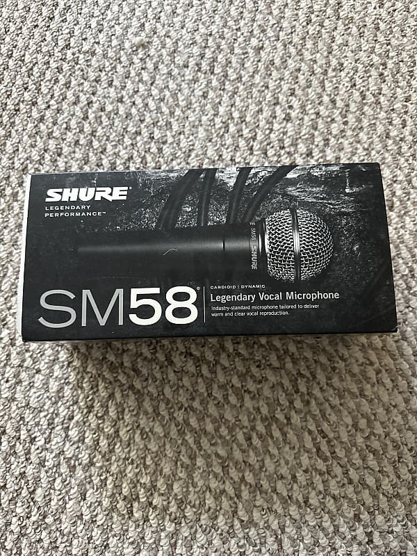 Shure SM58 Handheld Cardioid Legendary Vocal Microphone 1984 | Reverb