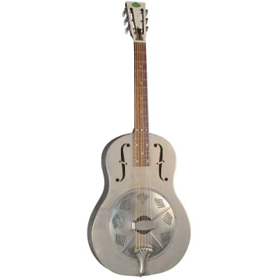 Regal Resonator Acoustic Guitar Triolian Antiqued Nickel-Plated Steel Body image 1