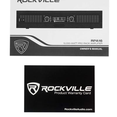 Rockville RPA16 10000 Watt Peak / 3000w RMS 2 Channel Power Amplifier Pro/DJ Amp image 6