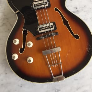 Circa 1967-1974 Hofner Bass 500/8 Rare Left Handed Lefty Collector Vintage image 1