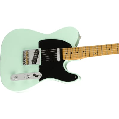Fender Vintera '50s Telecaster Guitar Modified Maple Fingerboard - Surf Green image 2