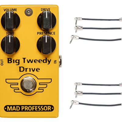 Mad Professor Big Tweedy Drive + 2x Gator Patch Cable 3 Pack for sale